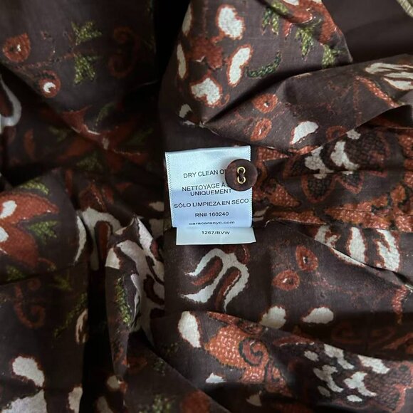 Cara Cara Nash Midi Dress Small Batik Vine Wine Floral Wine - Picture 9 of 9